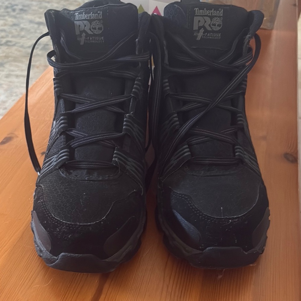 Timberland Black High-Top Lace-Up Boots